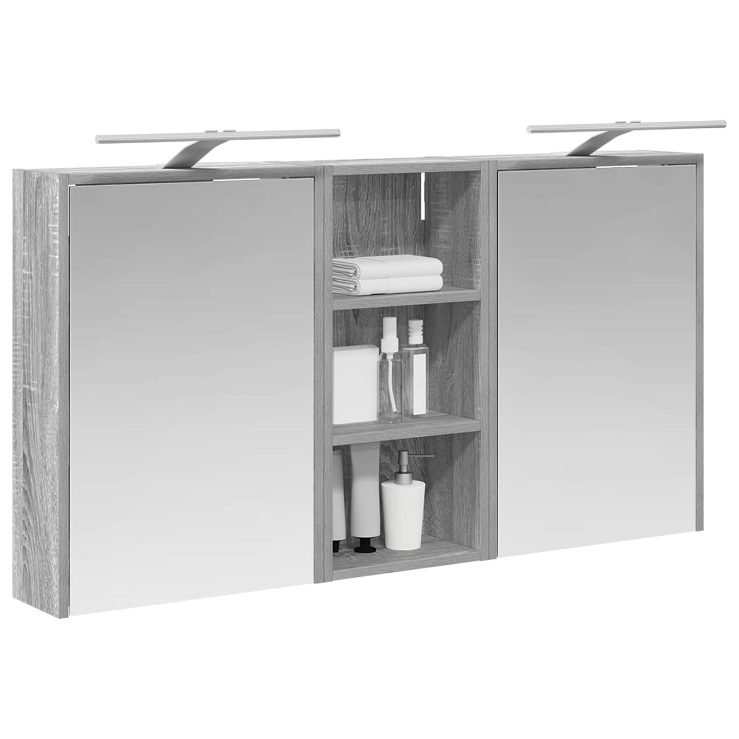 vidaXL Bathroom Cabinet Set 3 pcs 116 x 16 x 62.5 cm Engineered wood