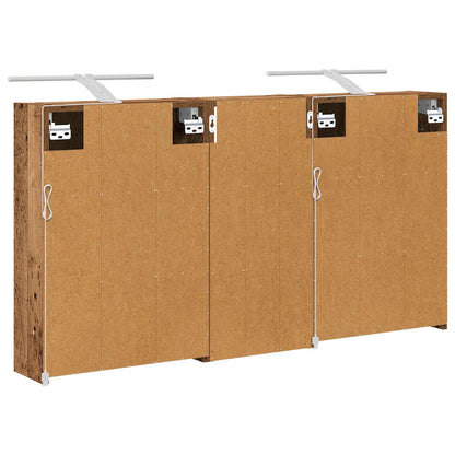 vidaXL Bathroom Cabinet Set 3 pcs 116 x 16 x 62.5 cm Engineered wood