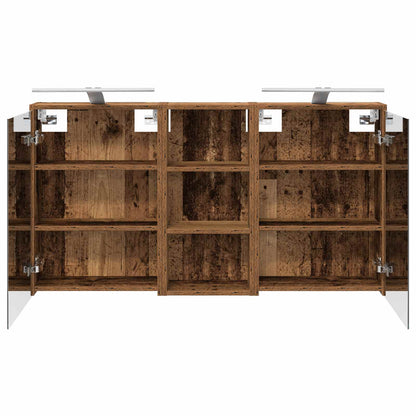 vidaXL Bathroom Cabinet Set 3 pcs 116 x 16 x 62.5 cm Engineered wood