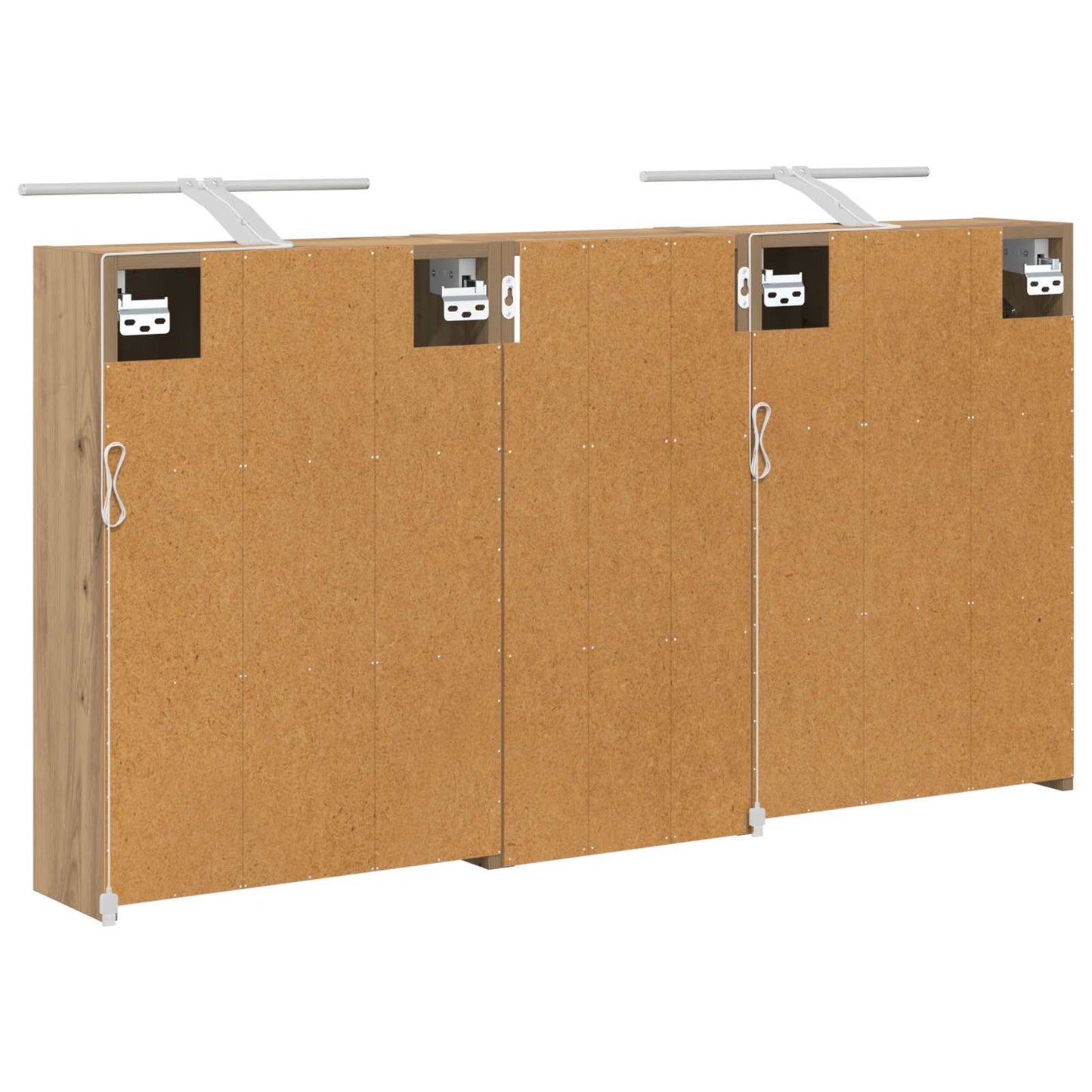 vidaXL Bathroom Cabinet Set 3 pcs 116 x 16 x 62.5 cm Engineered wood