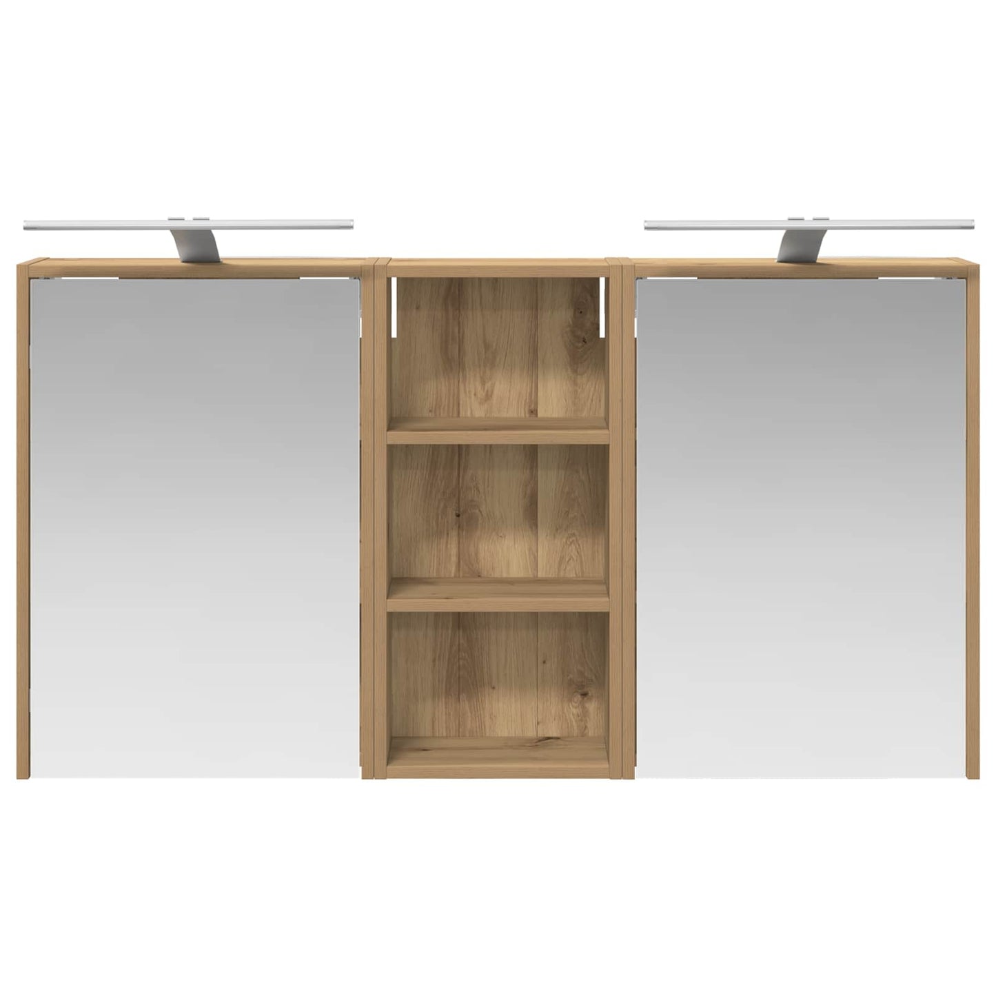 vidaXL Bathroom Cabinet Set 3 pcs 116 x 16 x 62.5 cm Engineered wood