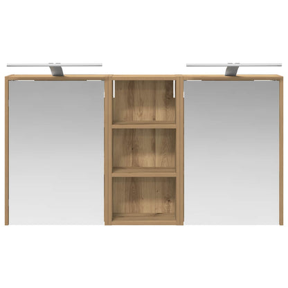vidaXL Bathroom Cabinet Set 3 pcs 116 x 16 x 62.5 cm Engineered wood