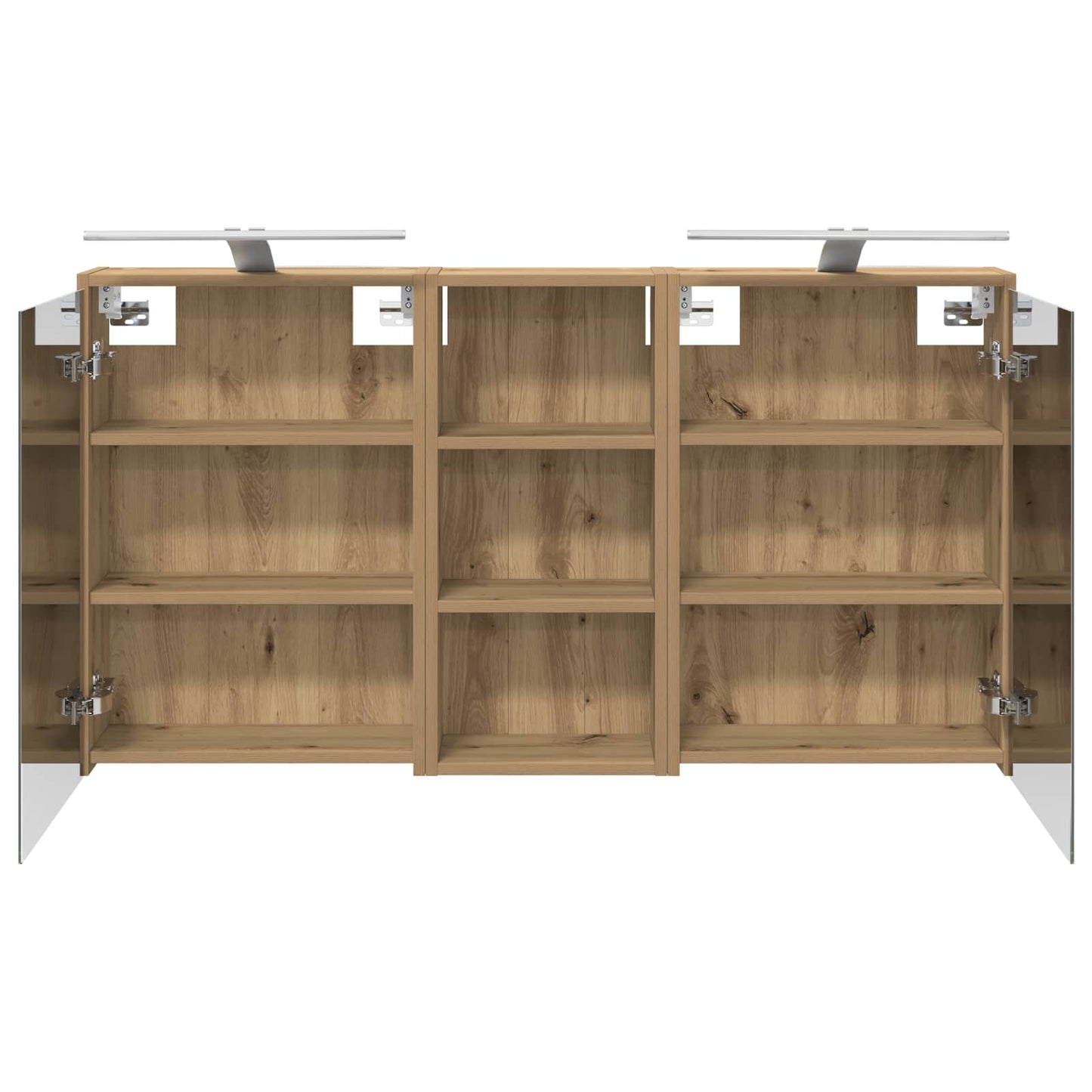 vidaXL Bathroom Cabinet Set 3 pcs 116 x 16 x 62.5 cm Engineered wood