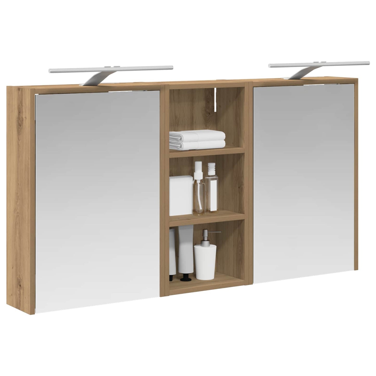 vidaXL Bathroom Cabinet Set 3 pcs 116 x 16 x 62.5 cm Engineered wood