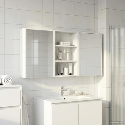 vidaXL Bathroom Cabinet Set 3 pcs 126 x 16 x 62.5 cm Engineered wood