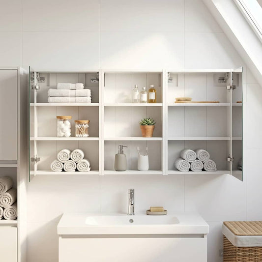 vidaXL Bathroom Cabinet Set 3 pcs 126 x 16 x 62.5 cm Engineered wood
