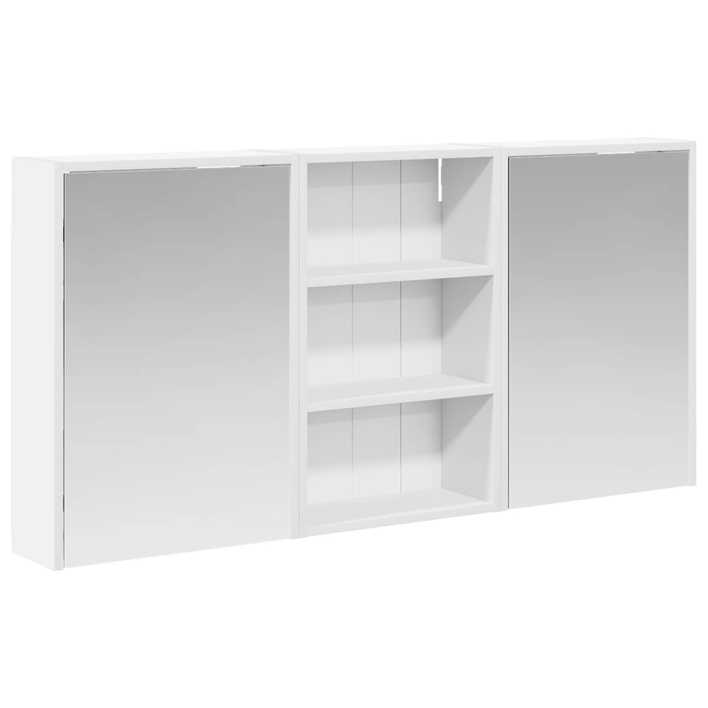 vidaXL Bathroom Cabinet Set 3 pcs 126 x 16 x 62.5 cm Engineered wood