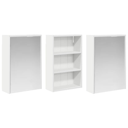 vidaXL Bathroom Cabinet Set 3 pcs 126 x 16 x 62.5 cm Engineered wood