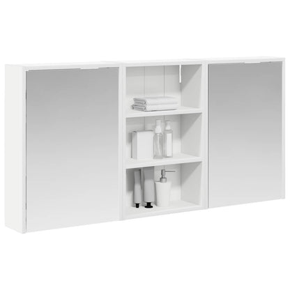 vidaXL Bathroom Cabinet Set 3 pcs 126 x 16 x 62.5 cm Engineered wood