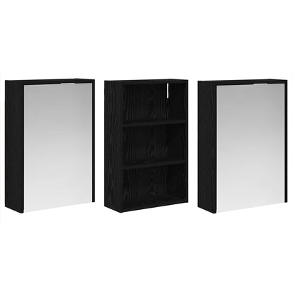 vidaXL Bathroom Cabinet Set 3 pcs 126 x 16 x 62.5 cm Engineered wood