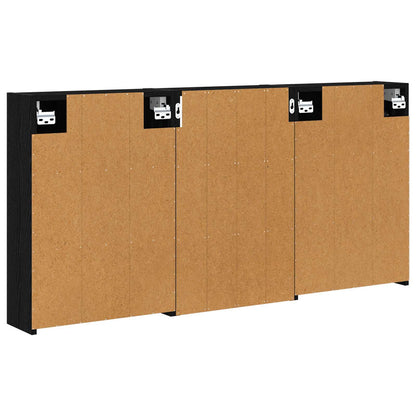 vidaXL Bathroom Cabinet Set 3 pcs 126 x 16 x 62.5 cm Engineered wood
