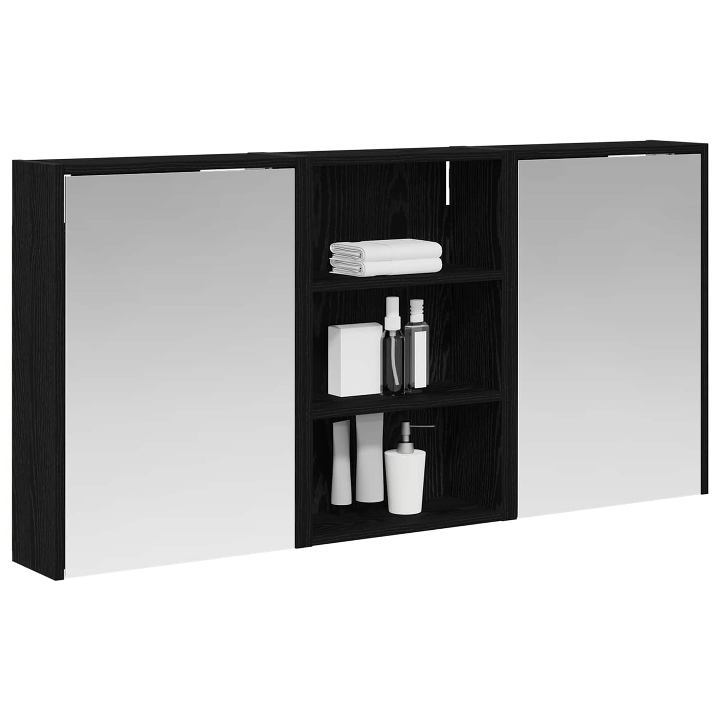 vidaXL Bathroom Cabinet Set 3 pcs 126 x 16 x 62.5 cm Engineered wood