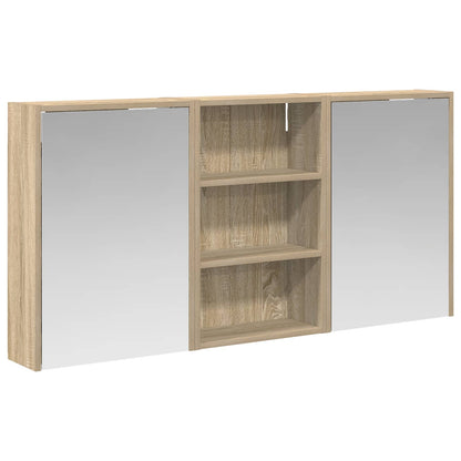 vidaXL Bathroom Cabinet Set 3 pcs 126 x 16 x 62.5 cm Engineered wood