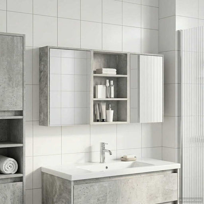 vidaXL Bathroom Cabinet Set 3 pcs 126 x 16 x 62.5 cm Engineered wood