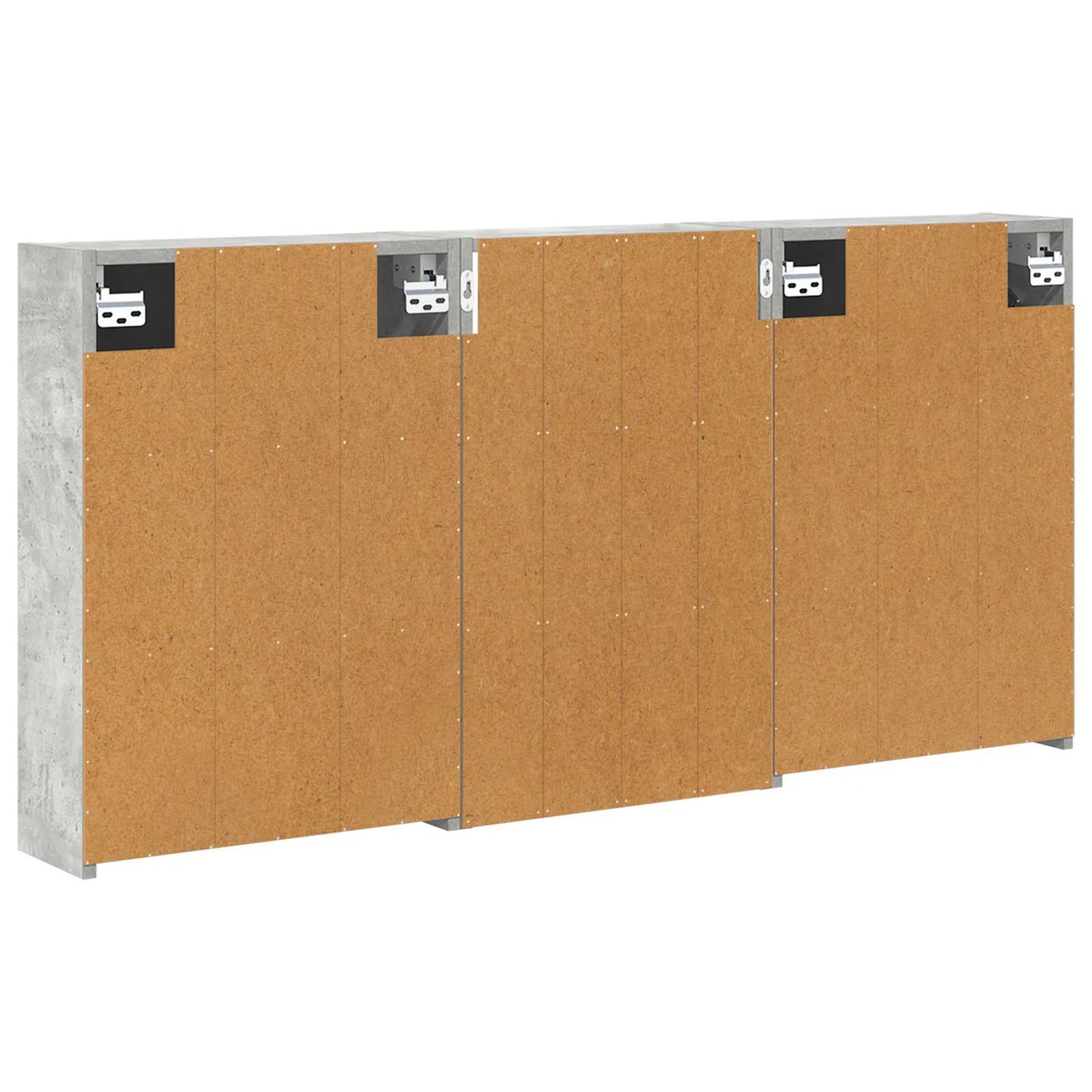 vidaXL Bathroom Cabinet Set 3 pcs 126 x 16 x 62.5 cm Engineered wood