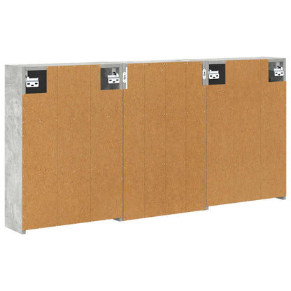 vidaXL Bathroom Cabinet Set 3 pcs 126 x 16 x 62.5 cm Engineered wood