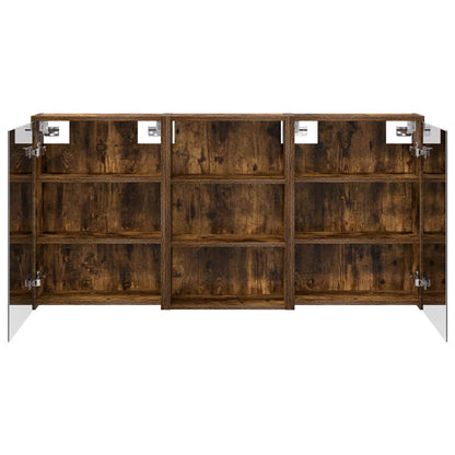 vidaXL Bathroom Cabinet Set 3 pcs 126 x 16 x 62.5 cm Engineered wood
