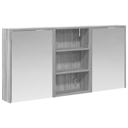 vidaXL Bathroom Cabinet Set 3 pcs 126 x 16 x 62.5 cm Engineered wood
