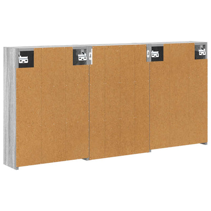 vidaXL Bathroom Cabinet Set 3 pcs 126 x 16 x 62.5 cm Engineered wood