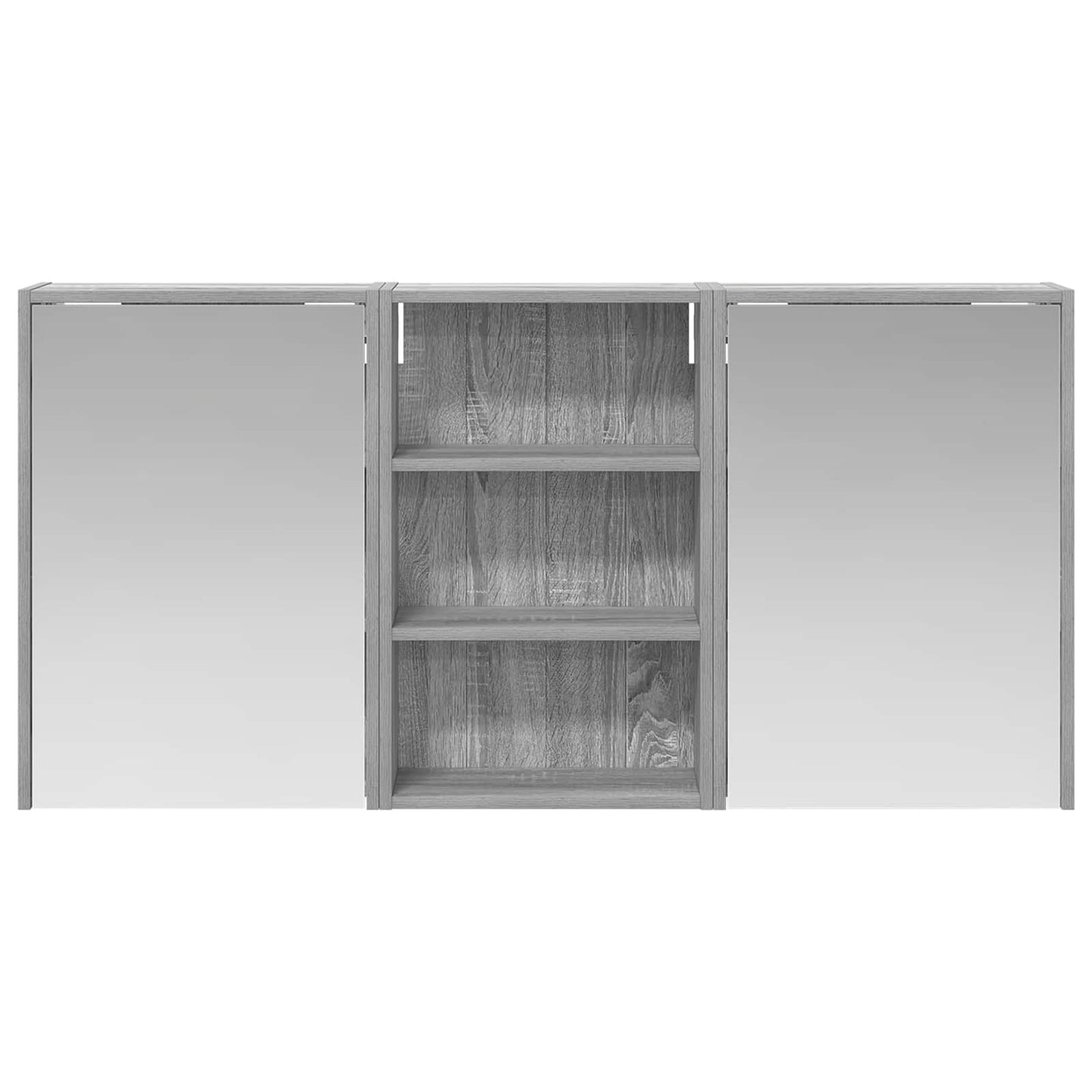 vidaXL Bathroom Cabinet Set 3 pcs 126 x 16 x 62.5 cm Engineered wood