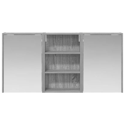 vidaXL Bathroom Cabinet Set 3 pcs 126 x 16 x 62.5 cm Engineered wood