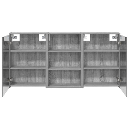 vidaXL Bathroom Cabinet Set 3 pcs 126 x 16 x 62.5 cm Engineered wood