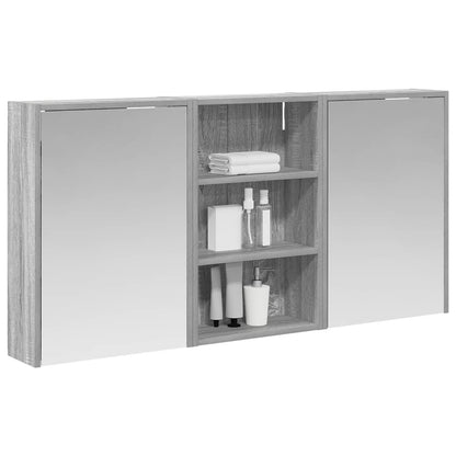 vidaXL Bathroom Cabinet Set 3 pcs 126 x 16 x 62.5 cm Engineered wood