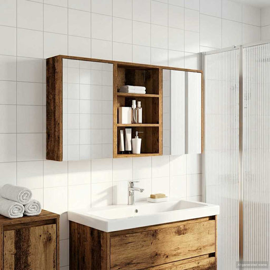 vidaXL Bathroom Cabinet Set 3 pcs 126 x 16 x 62.5 cm Engineered wood