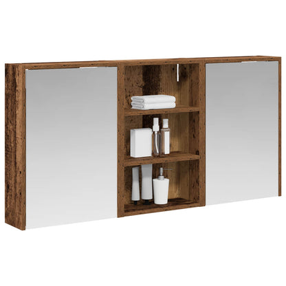 vidaXL Bathroom Cabinet Set 3 pcs 126 x 16 x 62.5 cm Engineered wood