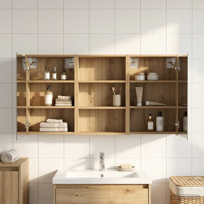 vidaXL Bathroom Cabinet Set 3 pcs 126 x 16 x 62.5 cm Engineered wood