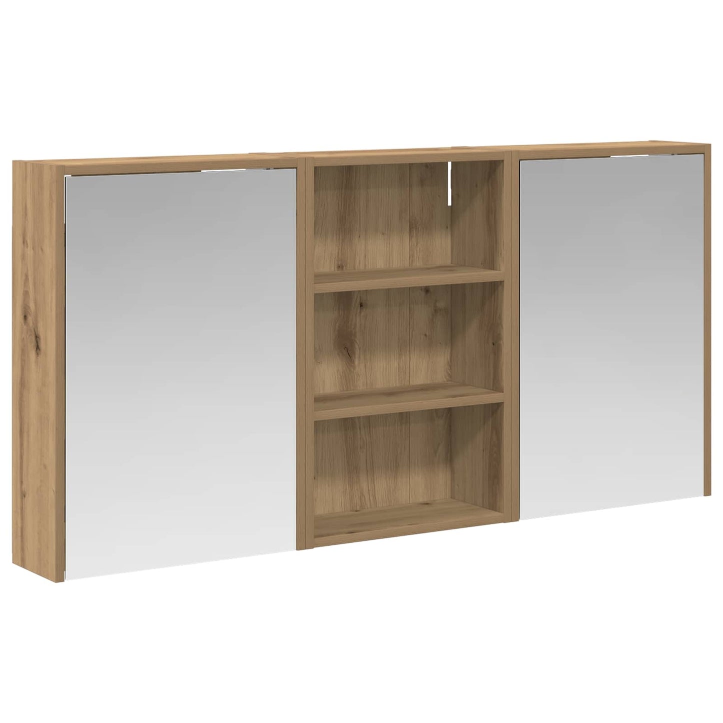 vidaXL Bathroom Cabinet Set 3 pcs 126 x 16 x 62.5 cm Engineered wood