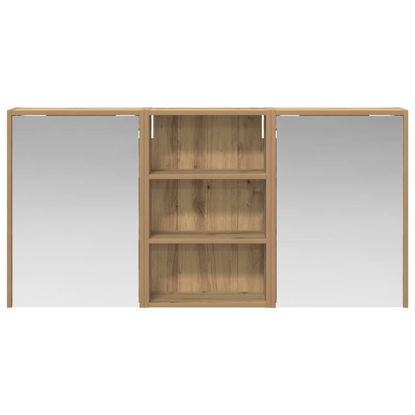 vidaXL Bathroom Cabinet Set 3 pcs 126 x 16 x 62.5 cm Engineered wood