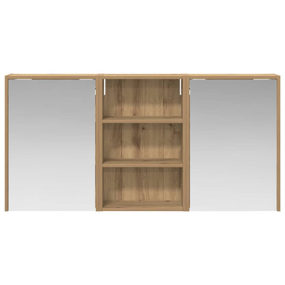 vidaXL Bathroom Cabinet Set 3 pcs 126 x 16 x 62.5 cm Engineered wood