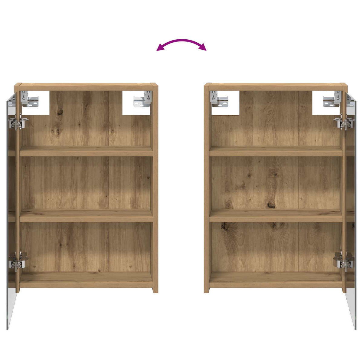 vidaXL Bathroom Cabinet Set 3 pcs 126 x 16 x 62.5 cm Engineered wood