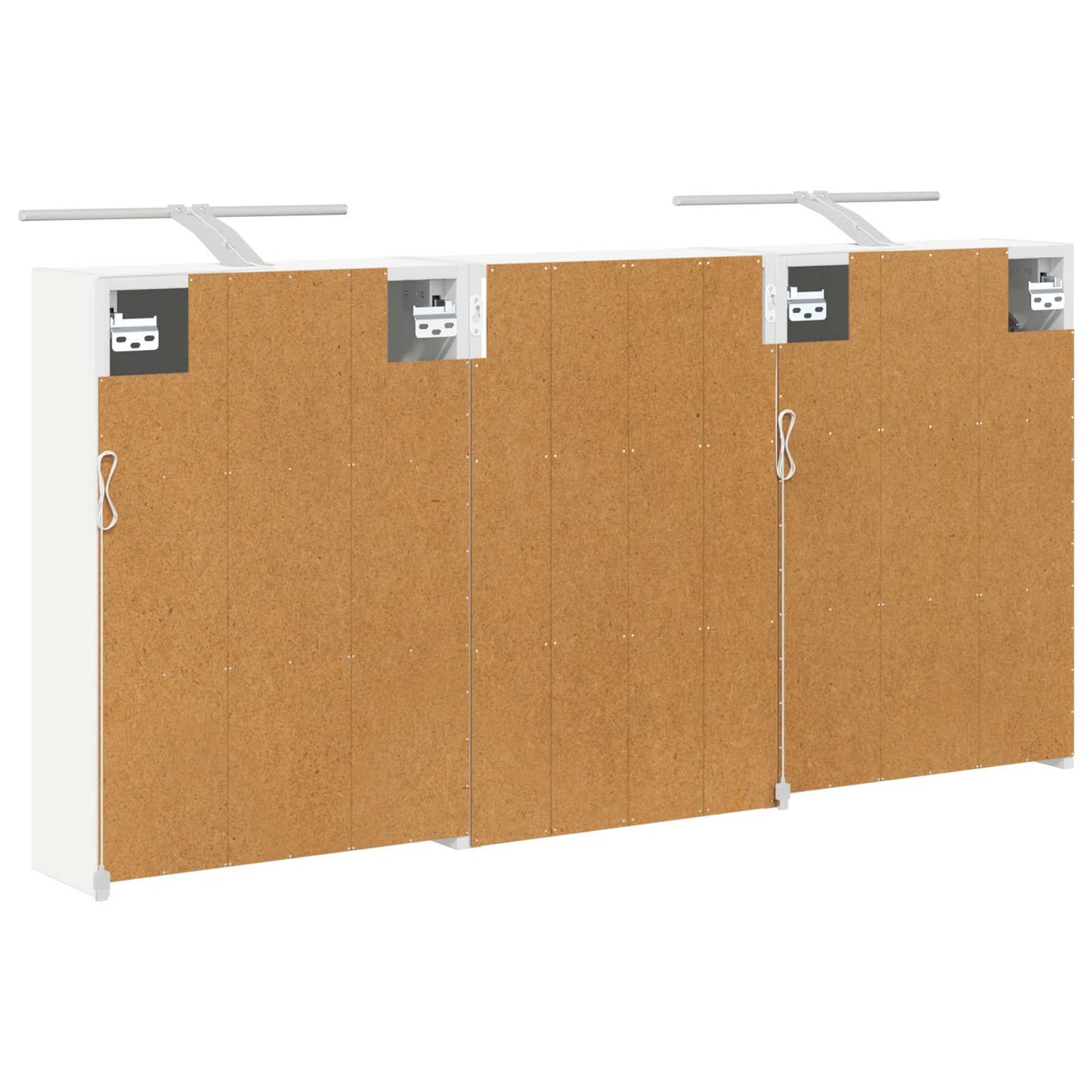vidaXL Bathroom Cabinet Set 3 pcs 126 x 16 x 62.5 cm Engineered wood