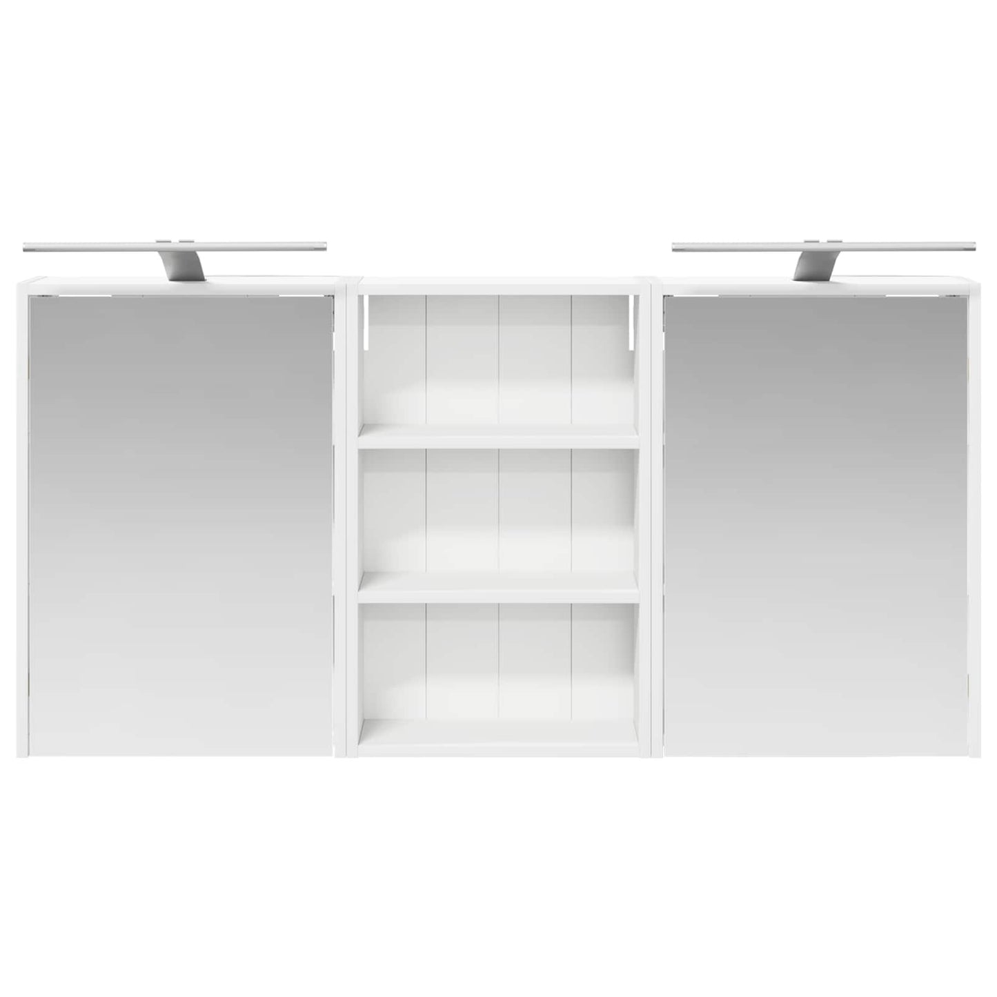 vidaXL Bathroom Cabinet Set 3 pcs 126 x 16 x 62.5 cm Engineered wood