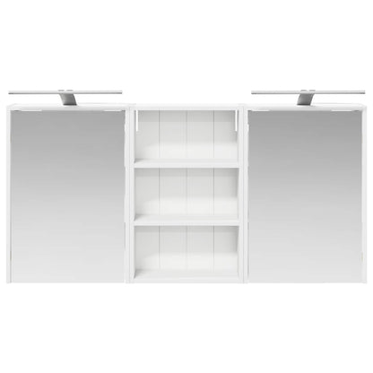 vidaXL Bathroom Cabinet Set 3 pcs 126 x 16 x 62.5 cm Engineered wood