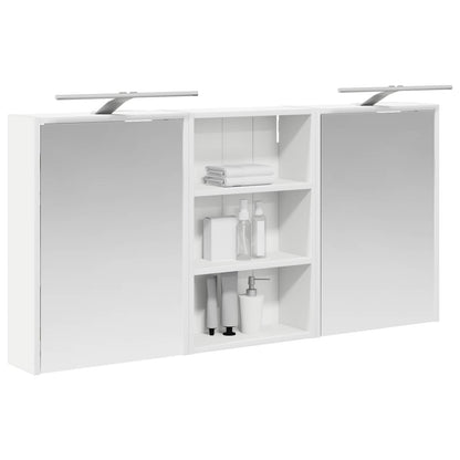 vidaXL Bathroom Cabinet Set 3 pcs 126 x 16 x 62.5 cm Engineered wood