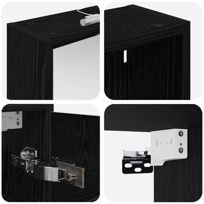 vidaXL Bathroom Cabinet Set 3 pcs 126 x 16 x 62.5 cm Engineered wood