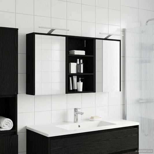vidaXL Bathroom Cabinet Set 3 pcs 126 x 16 x 62.5 cm Engineered wood