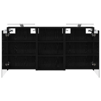 vidaXL Bathroom Cabinet Set 3 pcs 126 x 16 x 62.5 cm Engineered wood