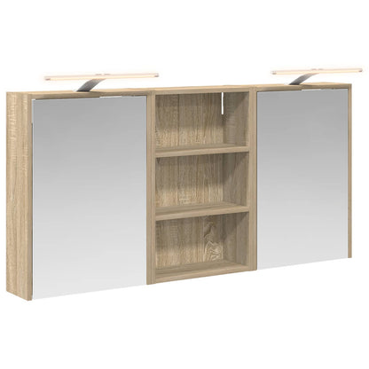 vidaXL Bathroom Cabinet Set 3 pcs 126 x 16 x 62.5 cm Engineered wood