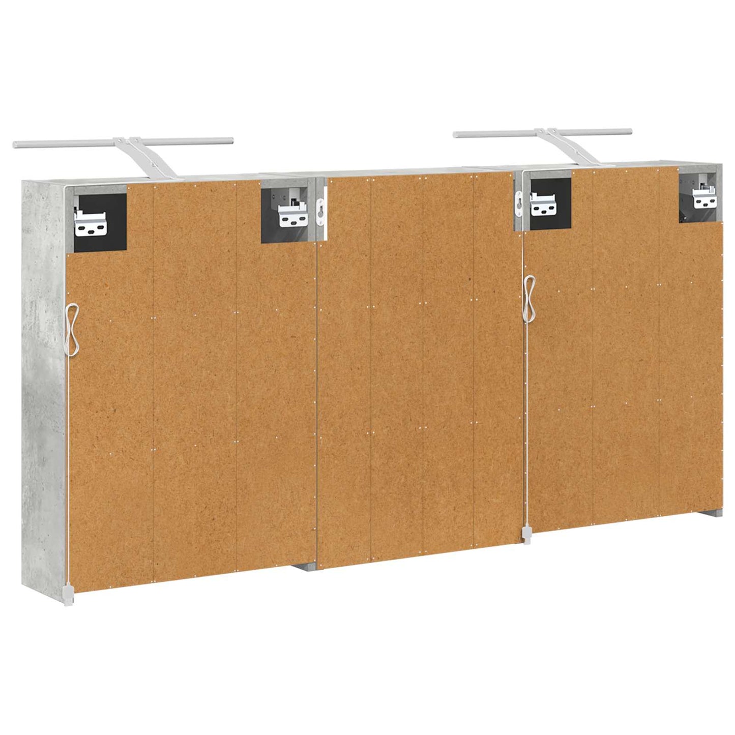 vidaXL Bathroom Cabinet Set 3 pcs 126 x 16 x 62.5 cm Engineered wood