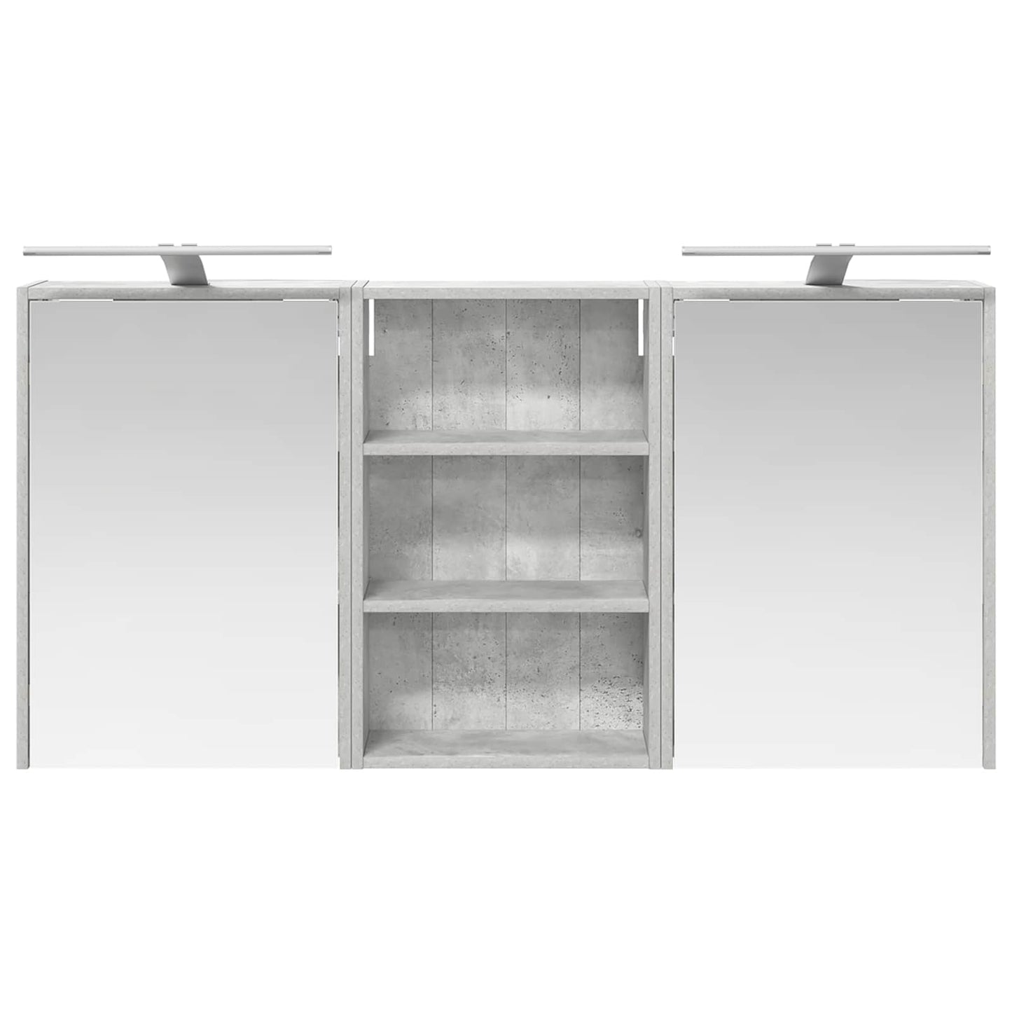 vidaXL Bathroom Cabinet Set 3 pcs 126 x 16 x 62.5 cm Engineered wood