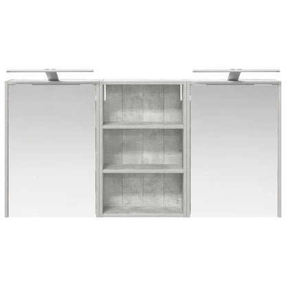 vidaXL Bathroom Cabinet Set 3 pcs 126 x 16 x 62.5 cm Engineered wood