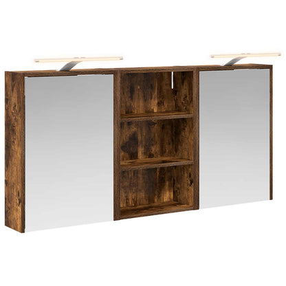 vidaXL Bathroom Cabinet Set 3 pcs 126 x 16 x 62.5 cm Engineered wood