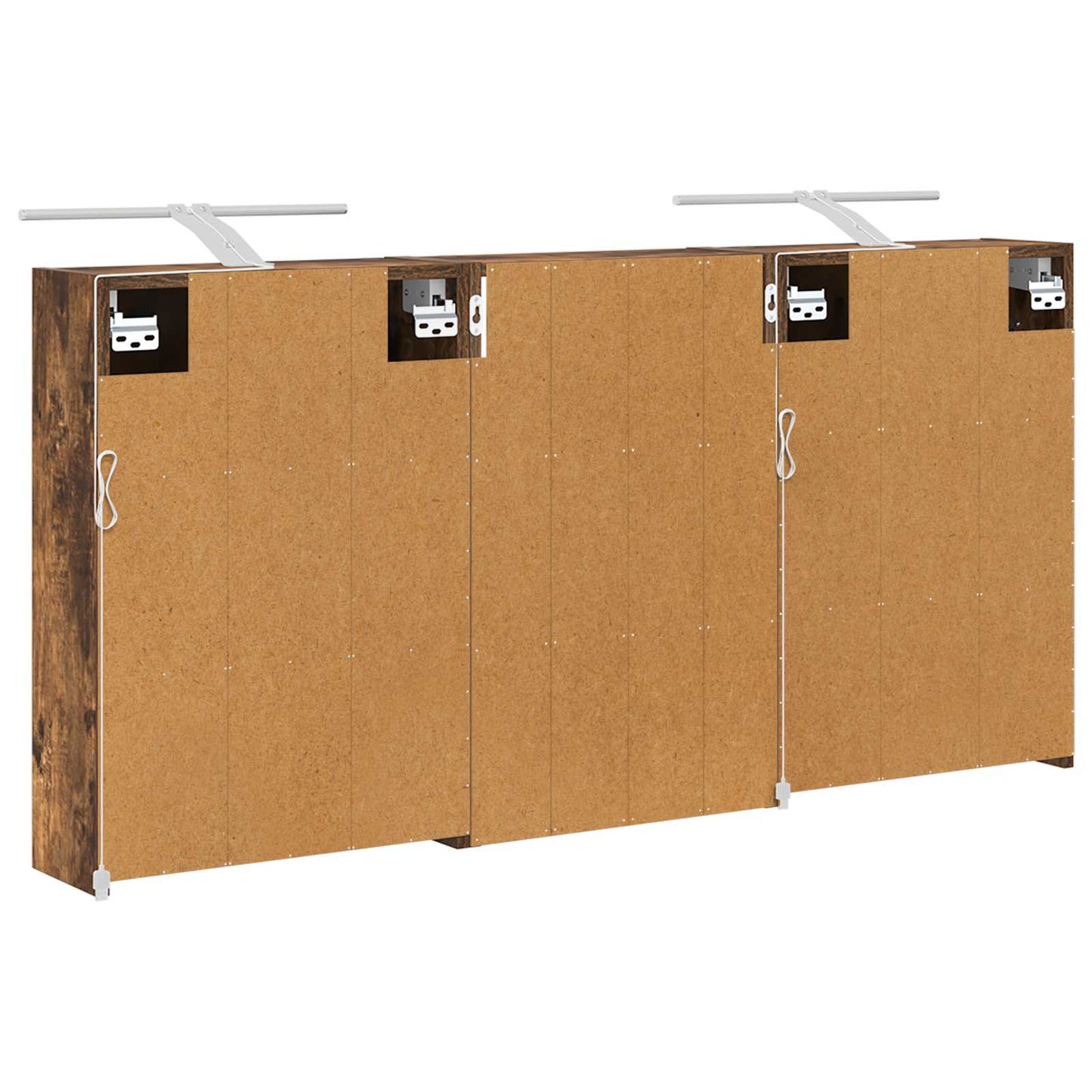vidaXL Bathroom Cabinet Set 3 pcs 126 x 16 x 62.5 cm Engineered wood