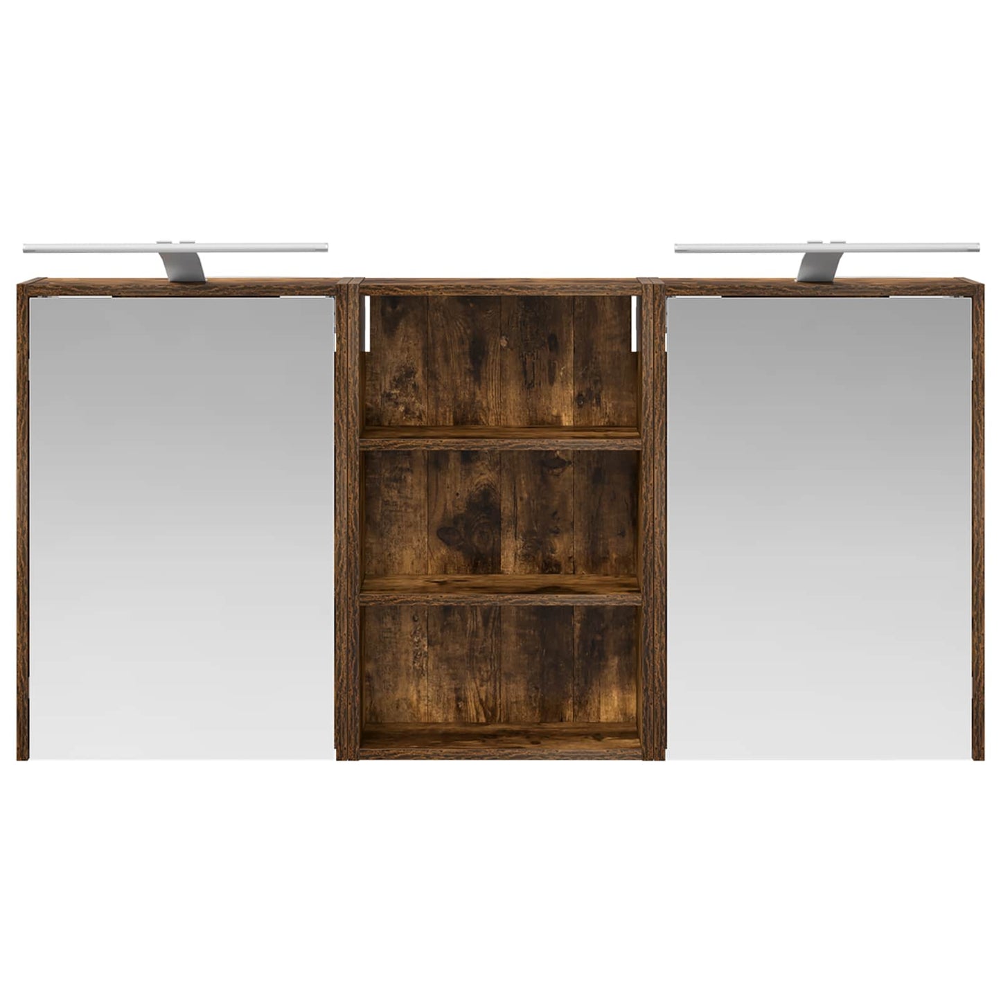 vidaXL Bathroom Cabinet Set 3 pcs 126 x 16 x 62.5 cm Engineered wood