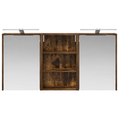 vidaXL Bathroom Cabinet Set 3 pcs 126 x 16 x 62.5 cm Engineered wood