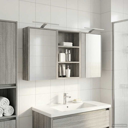 vidaXL Bathroom Cabinet Set 3 pcs 126 x 16 x 62.5 cm Engineered wood